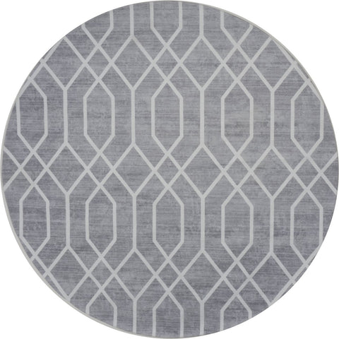 Vloerkleed Pattern Rond Grijs ø120 cm