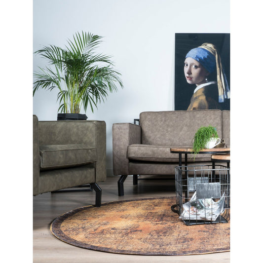 Vloerkleed Yves Rond Oker ø200 cm