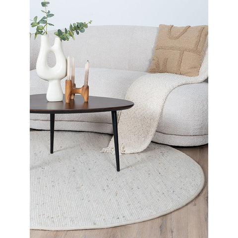 Vloerkleed Scott Beige Rond ø200 cm
