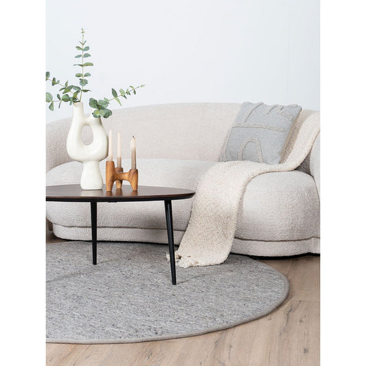 Vloerkleed Scott Taupe Rond ø160 cm