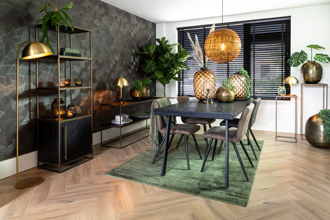 Zuil Chisa - Hout/Antiek Brons - Set