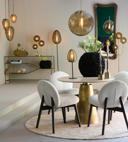 Eetkamerstoel Sinosa Crème Light & Living - Set van 2