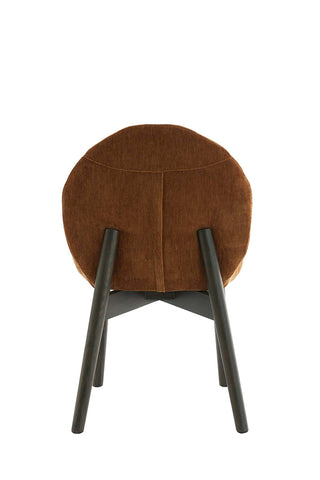 Eetkamerstoel Sinosa Velvet Bruin Light & Living - Set van 2
