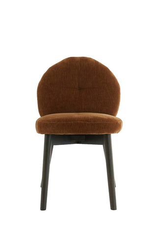Eetkamerstoel Sinosa Velvet Bruin Light & Living - Set van 2