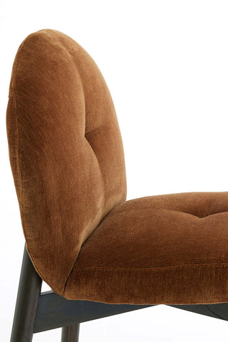 Eetkamerstoel Sinosa Velvet Bruin Light & Living - Set van 2