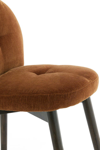 Eetkamerstoel Sinosa Velvet Bruin Light & Living - Set van 2