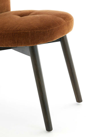 Eetkamerstoel Sinosa Velvet Bruin Light & Living - Set van 2