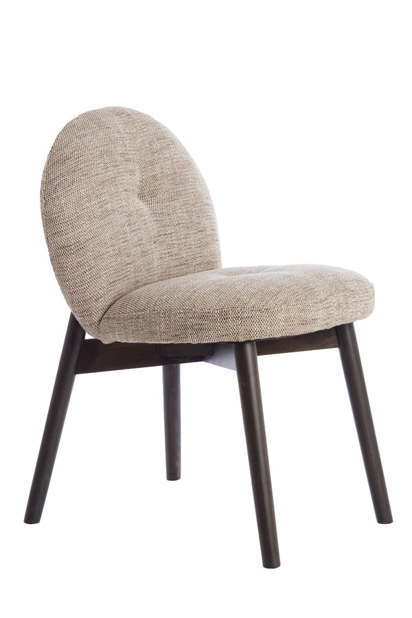 Eetkamerstoel Sinosa Bruin-Crème Light & Living - Set van 2