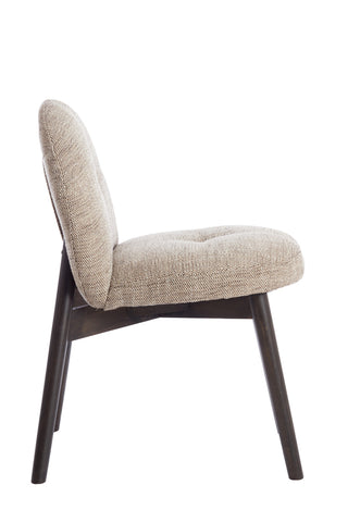 Eetkamerstoel Sinosa Bruin-Crème Light & Living - Set van 2