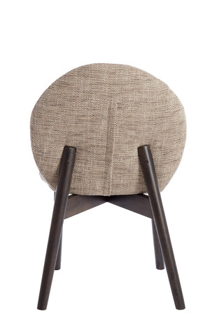 Eetkamerstoel Sinosa Bruin-Crème Light & Living - Set van 2