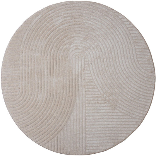Vloerkleed Ella Beige Rond ø280 cm