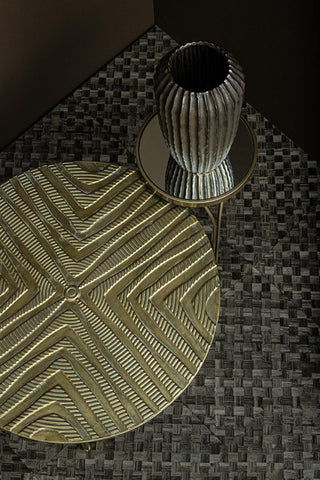 Rikka Gouden IJzeren Feeën Bijzettafel Spiegelblad Rond S
