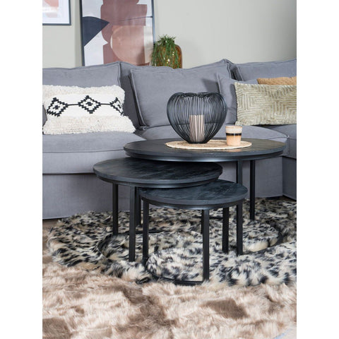 Vloerkleed Donsie Brown Rond ø160 cm