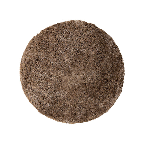 Vloerkleed Jups Bruin Handgeweven Polyester Rond 160 cm PTMD
