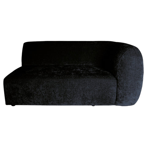 Lujo Bank Antraciet Fiore Stof 2-Zits Arm R
