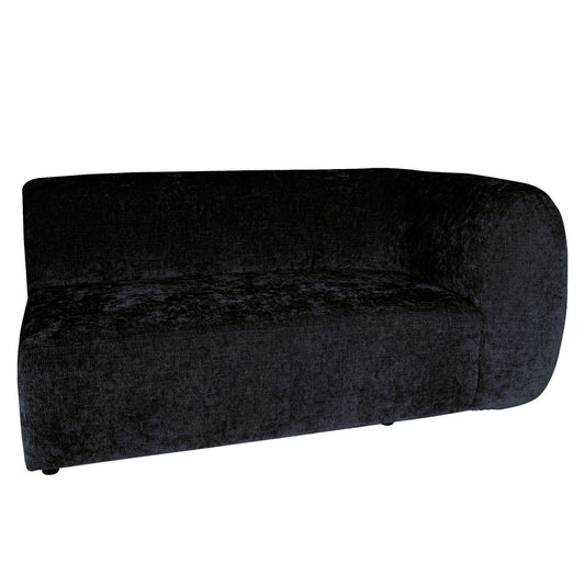 Lujo Bank Antraciet Fiore Stof 2-Zits Arm R
