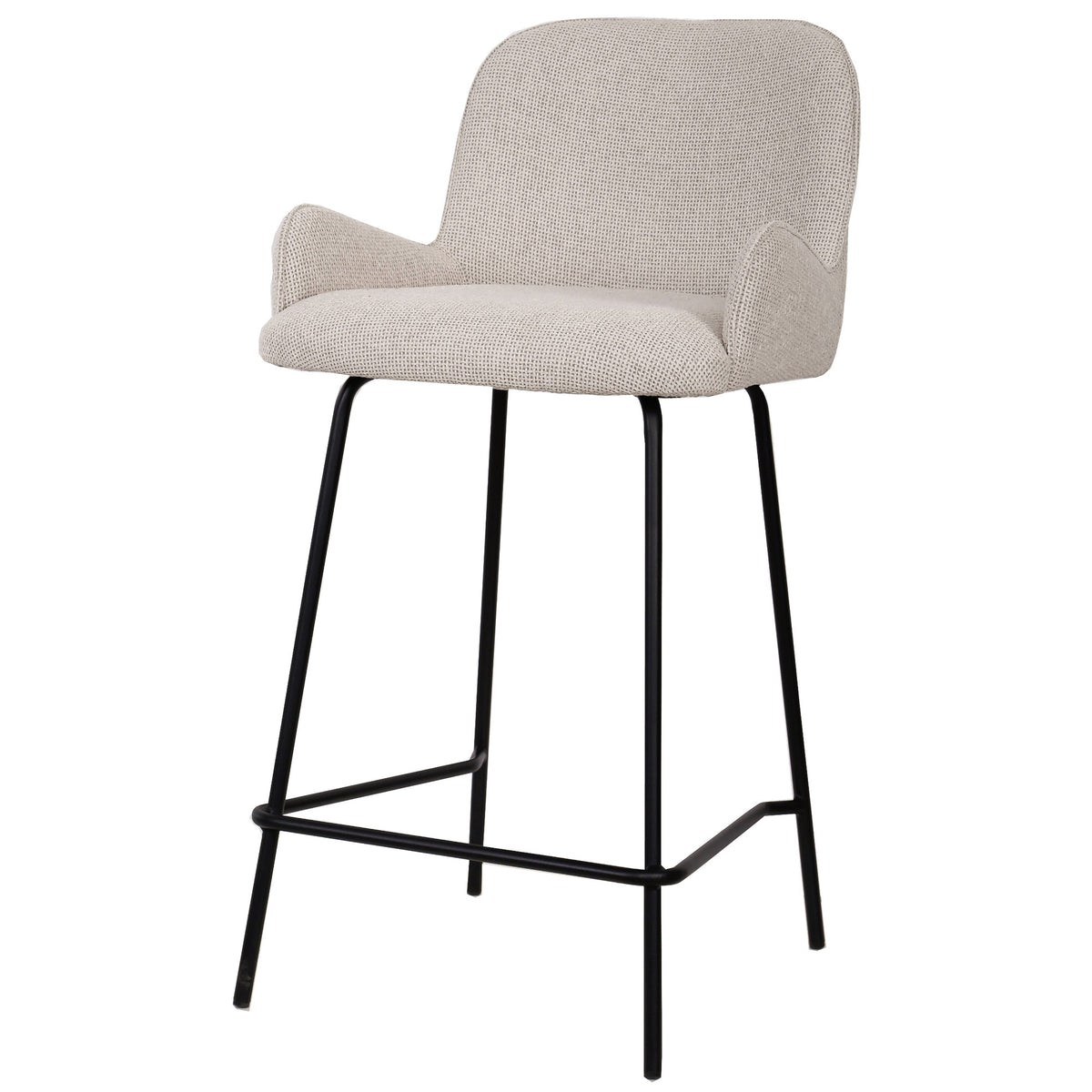 Barstoel Leander Crème Zithoogte 68 cm PTMD (set van 2)