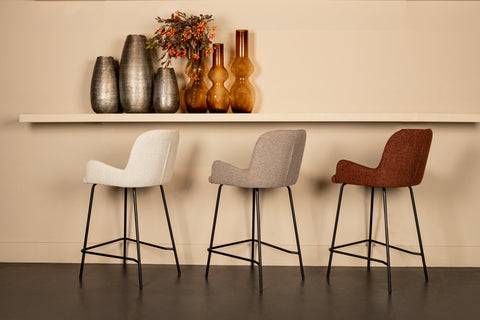 Barstoel Leander Beige Set van 2 - PTMD