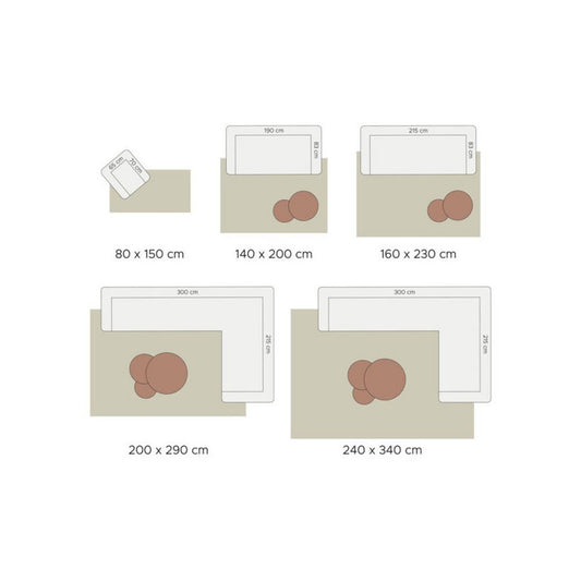 Vloerkleed Velluto Choco – 200 x 280 cm