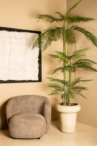Kunstplant Palmboom 180cm in Zwarte Pot - PTMD