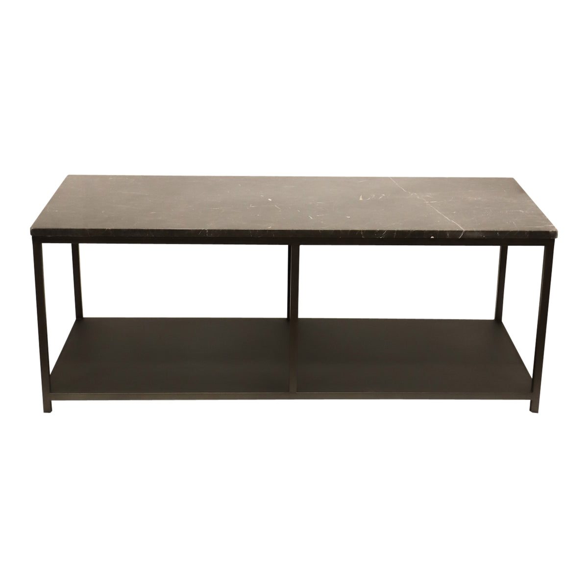 Sidetable Laco Bruin Marmer Taupe Metaal PTMD