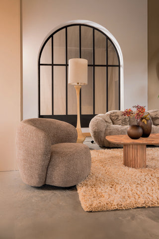 Fauteuil Aphrodite Taupe PTMD