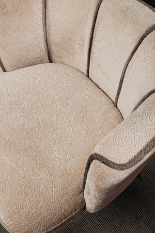 Nell Beige Eetkamerstoel Aphrodite 3 Strepen