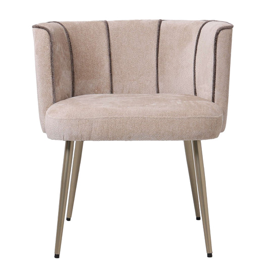 Nell Beige Eetkamerstoel Aphrodite 3 Strepen