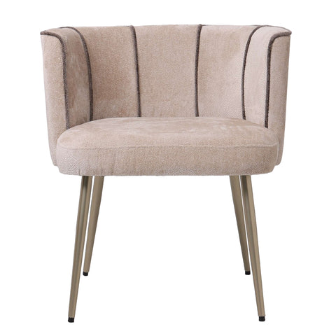 Nell Beige Eetkamerstoel Aphrodite 3 Strepen
