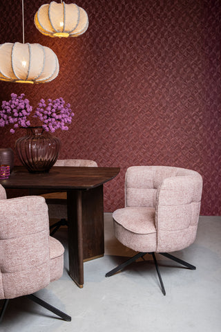 Eetkamerstoel Odin Draaibaar Roze Flamingo PTMD