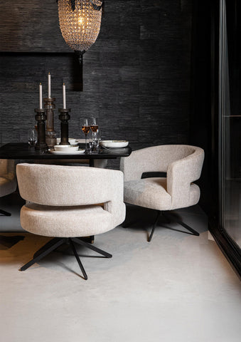 Eetkamerstoel Baldr Crème Dove Low Dining PTMD