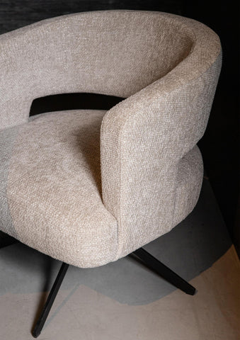 Eetkamerstoel Baldr Crème Dove Low Dining PTMD