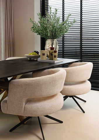 Eetkamerstoel Baldr Crème Dove Low Dining PTMD