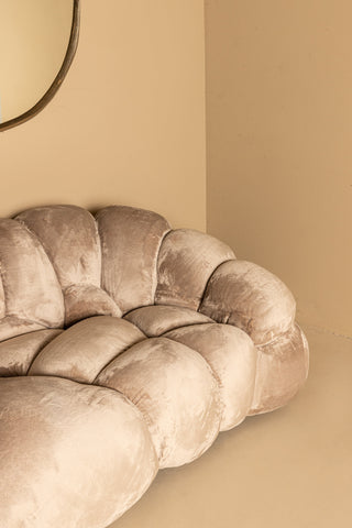 Bank Nubibus Donker Taupe 3-Zits 253 cm PTMD