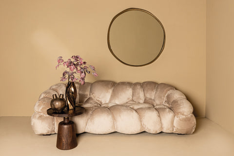 Bank Nubibus Donker Taupe 3-Zits 253 cm PTMD