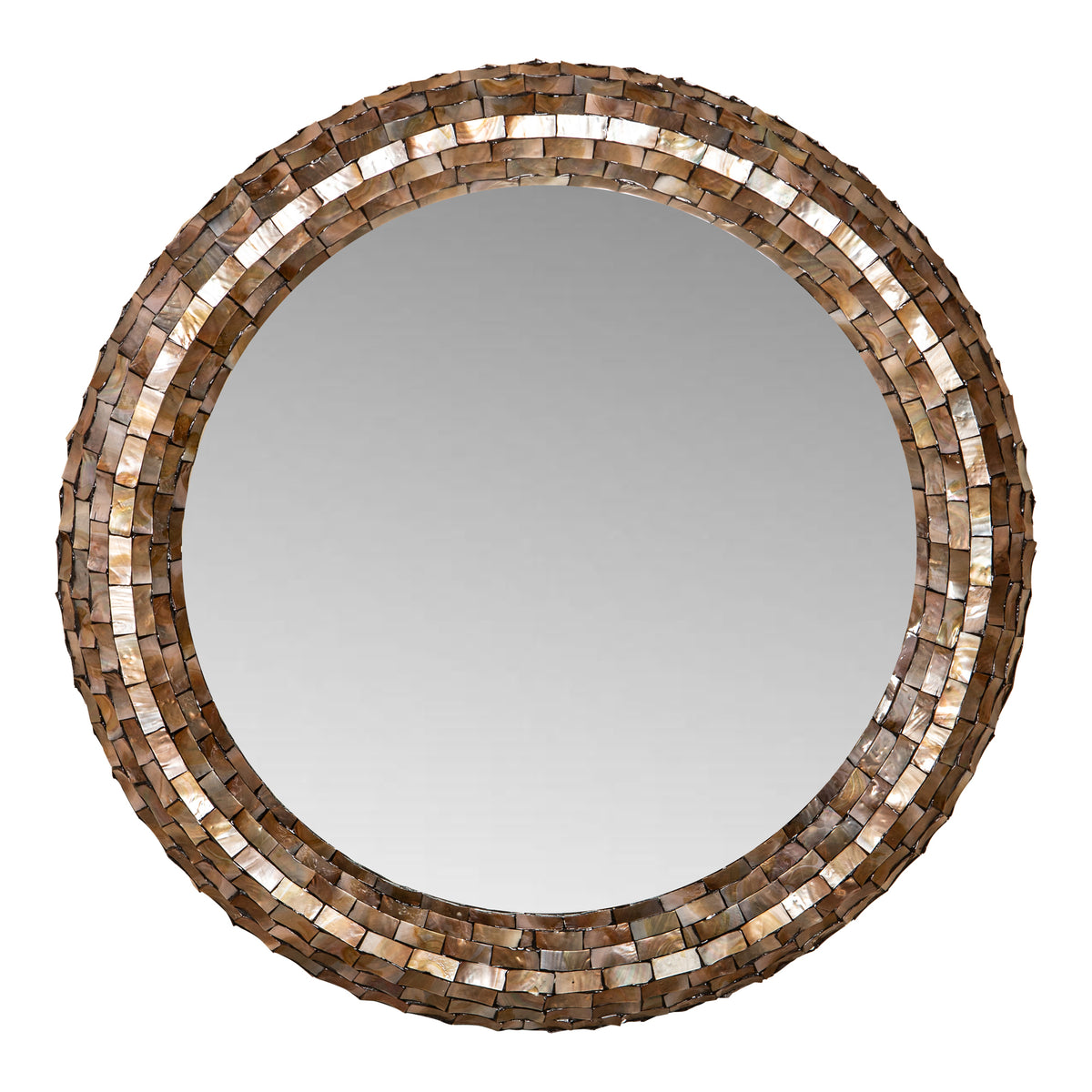 Spiegel Chelsae Brons Shell Rond 82 cm PTMD