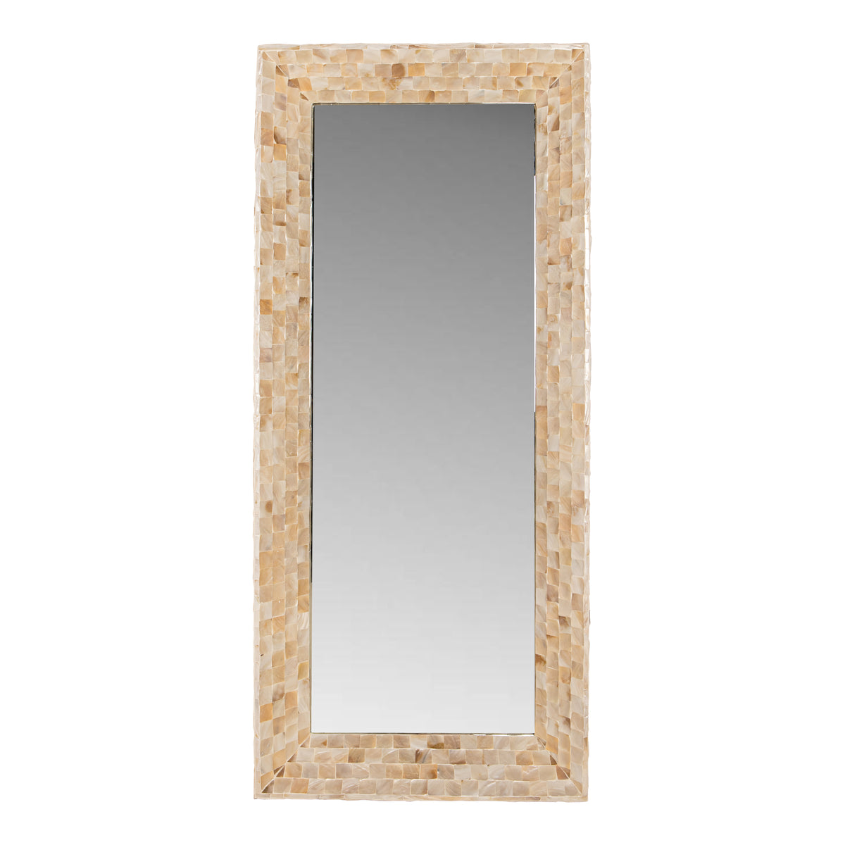 Wandspiegel Chelsae Crème Bamboo Rechthoekig 161 cm PTMD