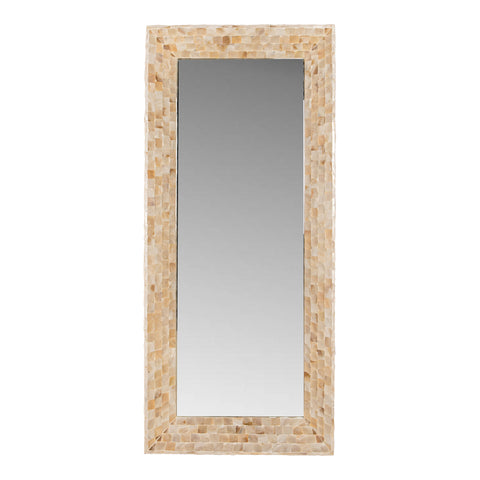 Wandspiegel Chelsae Crème Bamboo Rechthoekig 161 cm PTMD