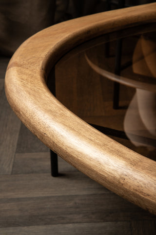 Salontafel Neelix Natural Rubberwood Organic S PTMD