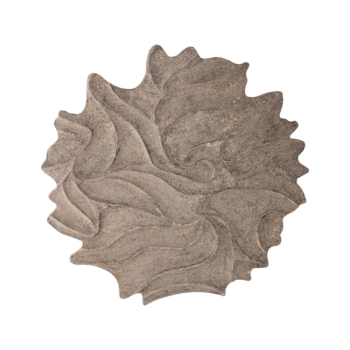 Wandpaneel Ceanna Bruin Golvend Rond 90x90 cm PTMD