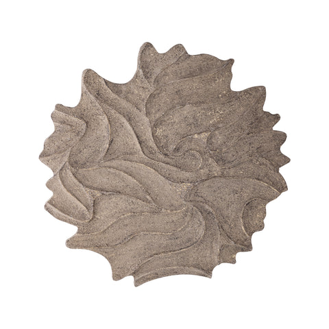 Wandpaneel Ceanna Bruin Golvend Rond 90x90 cm PTMD