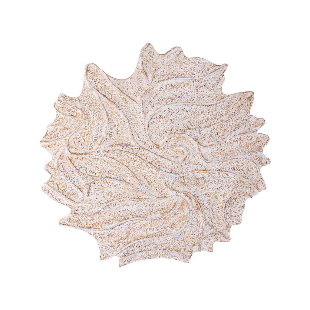 Wandpaneel Ceanna Crème Golvend Rond 90 cm PTMD Collection