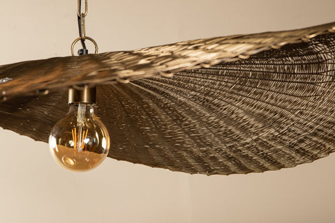 Hanglamp Shauney Goud Golvend Rond L PTMD