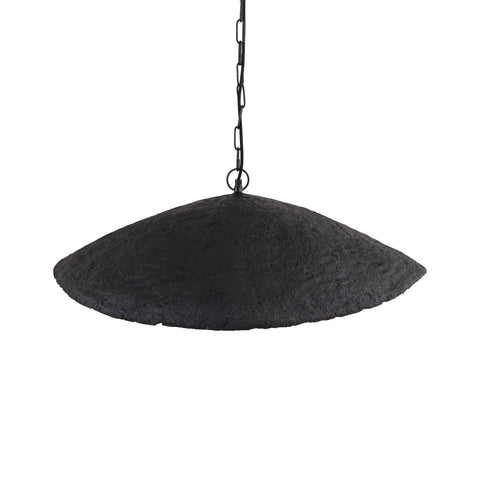 Hanglamp Majid Zwart Papier-Maché Golvend Goud Binnen PTMD