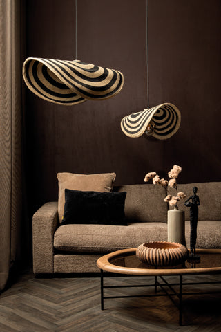 Hanglamp Loulou Natural Seagrass Wavy L PTMD