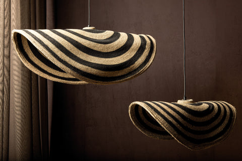 Hanglamp Loulou Natural Seagrass Wavy L PTMD