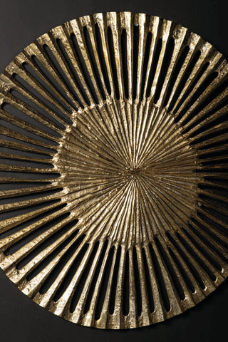 Marjun Gold Casted Alu Wandpaneel Open Rond L