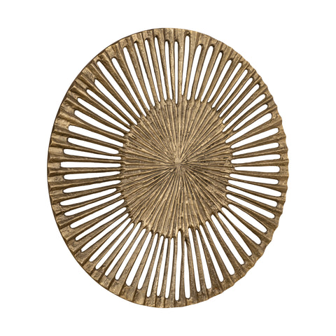 Marjun Gold Casted Alu Wandpaneel Open Rond L