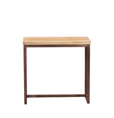 Sidetable Zoah Koper Rechthoekig Hout Set van 3 PTMD