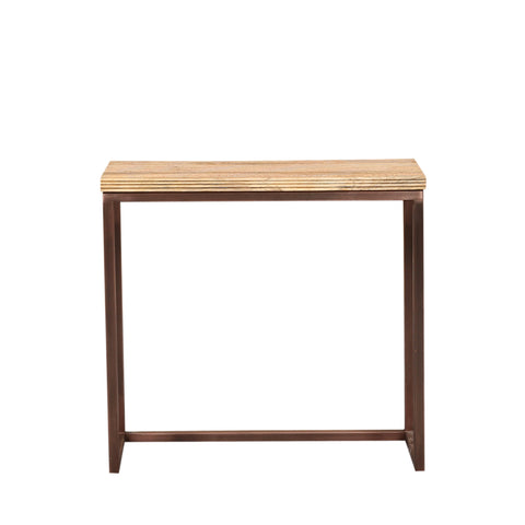 Sidetable Zoah Koper Rechthoekig Hout Set van 3 PTMD
